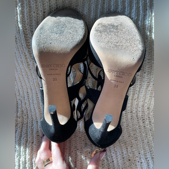 Jimmy Choo suede cutout heels. - Picture 5 of 6